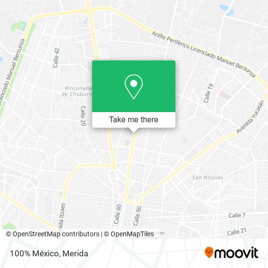 Mapa de 100% México