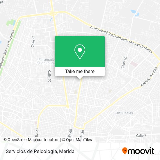 Servicios de Psicologia map