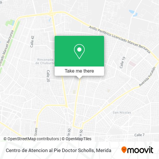 Centro de Atencion al Pie Doctor Scholls map