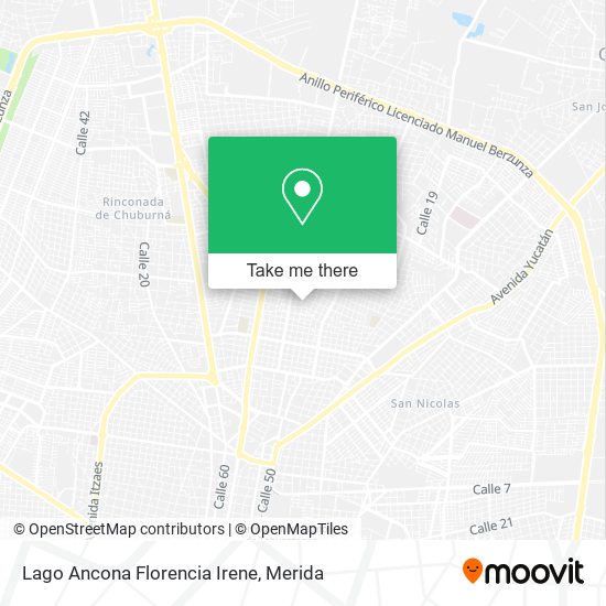 Mapa de Lago Ancona Florencia Irene