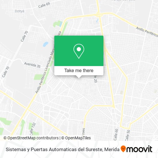 Mapa de Sistemas y Puertas Automaticas del Sureste