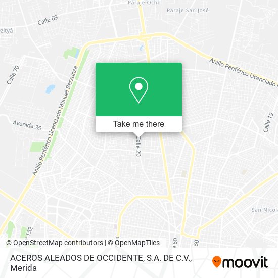 ACEROS ALEADOS DE OCCIDENTE, S.A. DE C.V. map