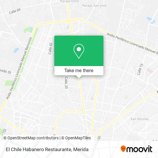 El Chile Habanero Restaurante map