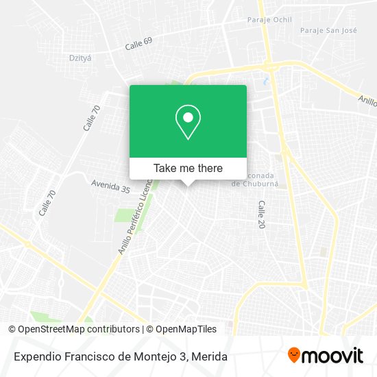 Expendio Francisco de Montejo 3 map