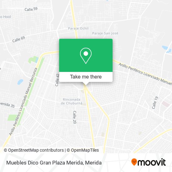 Muebles Dico Gran Plaza Merida map