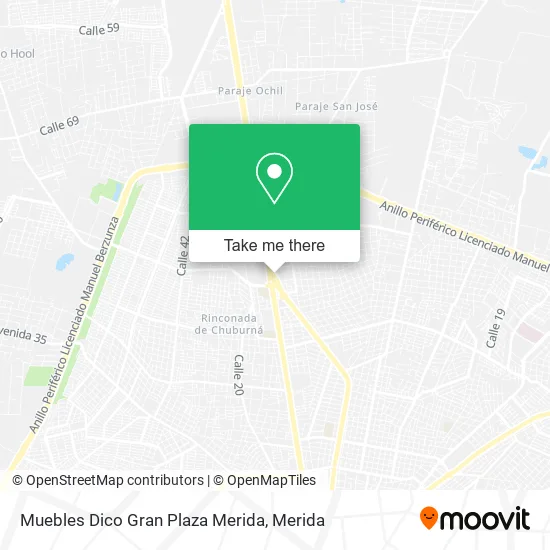 Muebles Dico Gran Plaza Merida map