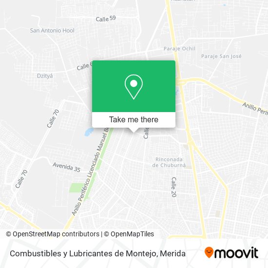 Combustibles y Lubricantes de Montejo map