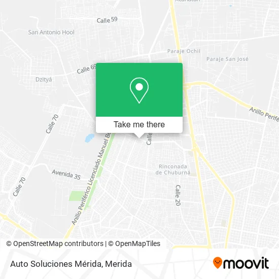 Auto Soluciones Mérida map
