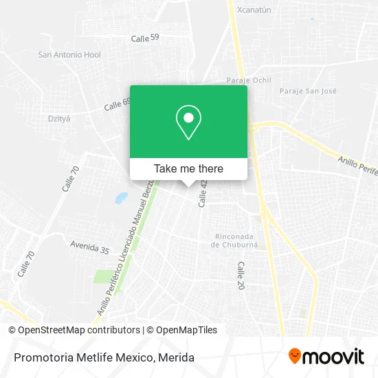 Mapa de Promotoria Metlife Mexico