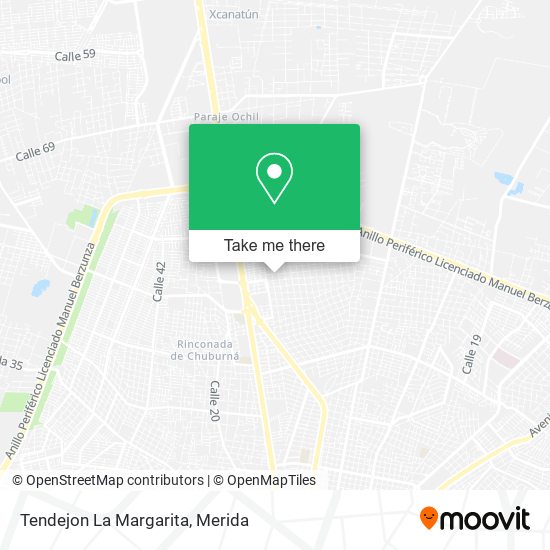 Mapa de Tendejon La Margarita
