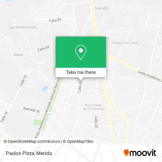 Paulos Pizza map