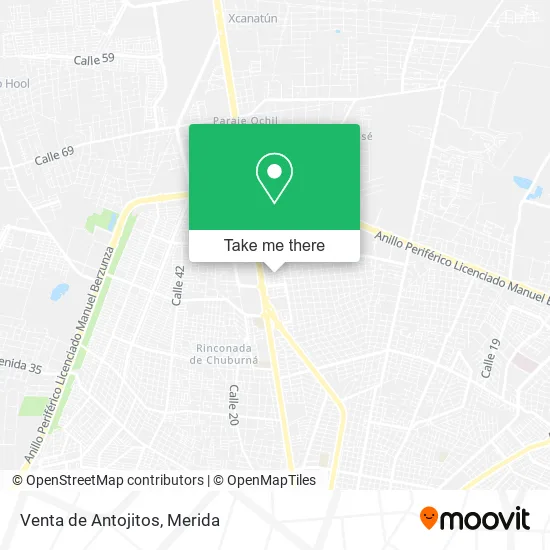 Venta de Antojitos map