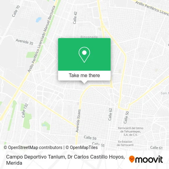Mapa de Campo Deportivo Tanlum, Dr Carlos Castillo Hoyos