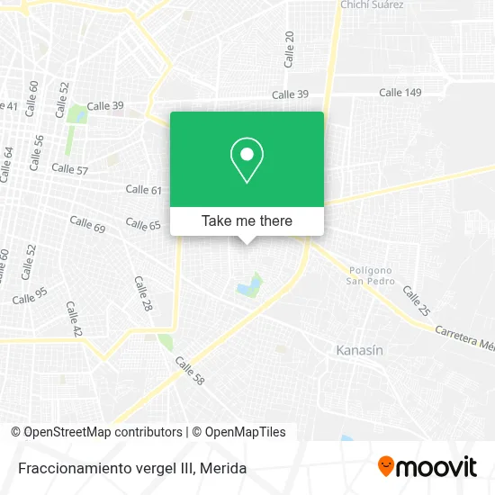 Fraccionamiento vergel III map