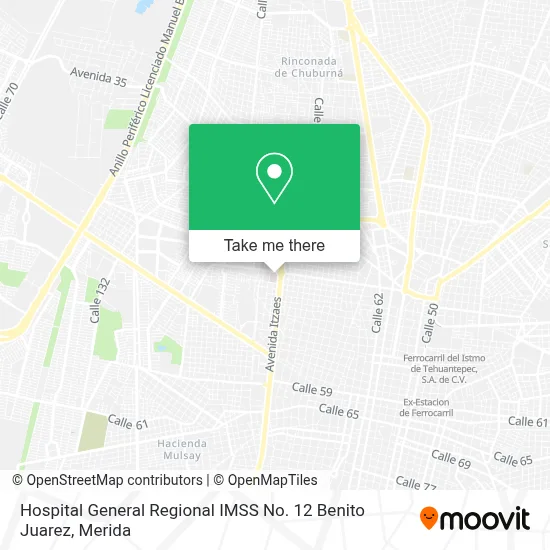 Hospital General Regional IMSS No. 12 Benito Juarez map