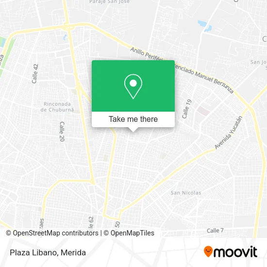 Mapa de Plaza Libano