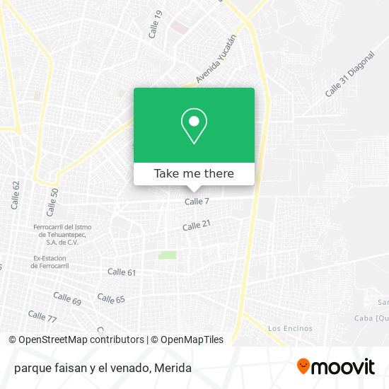 Mapa de parque faisan y el venado