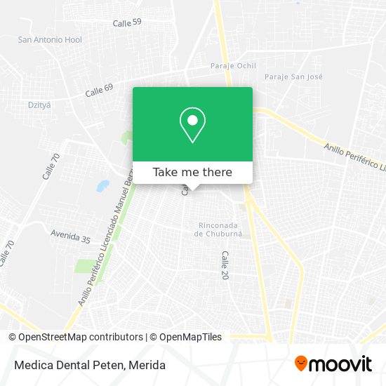 Medica Dental Peten map