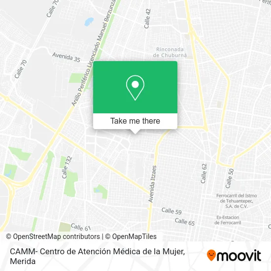 Mapa de CAMM- Centro de Atención Médica de la Mujer