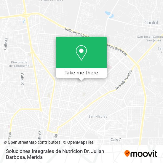 Soluciones Integrales de Nutricion Dr. Julian Barbosa map