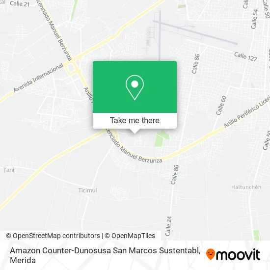 Amazon Counter-Dunosusa San Marcos Sustentabl map
