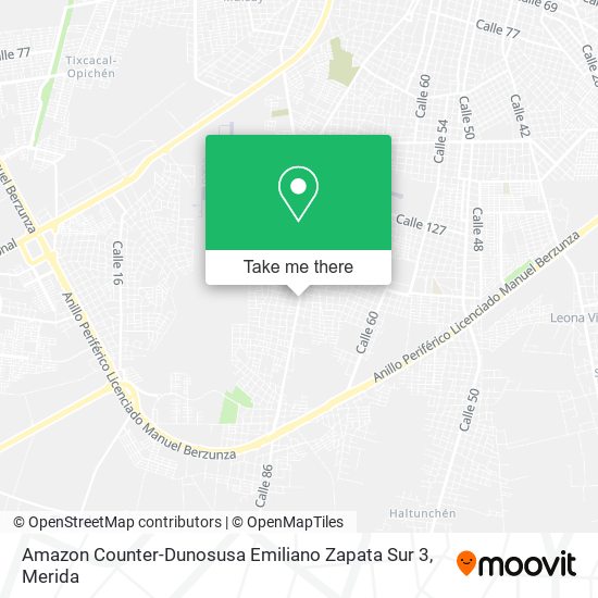 Mapa de Amazon Counter-Dunosusa Emiliano Zapata Sur 3