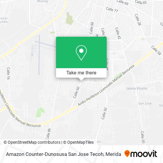 Amazon Counter-Dunosusa San Jose Tecoh map