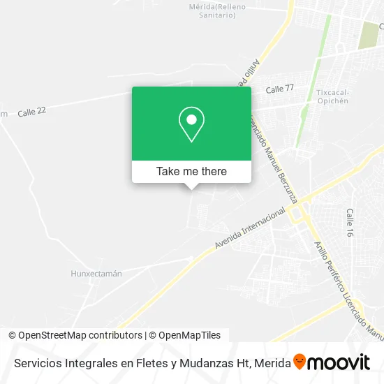 Servicios Integrales en Fletes y Mudanzas Ht map