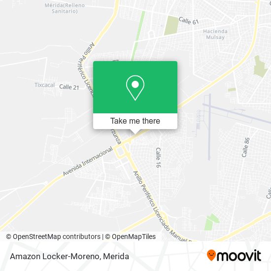 Amazon Locker-Moreno map