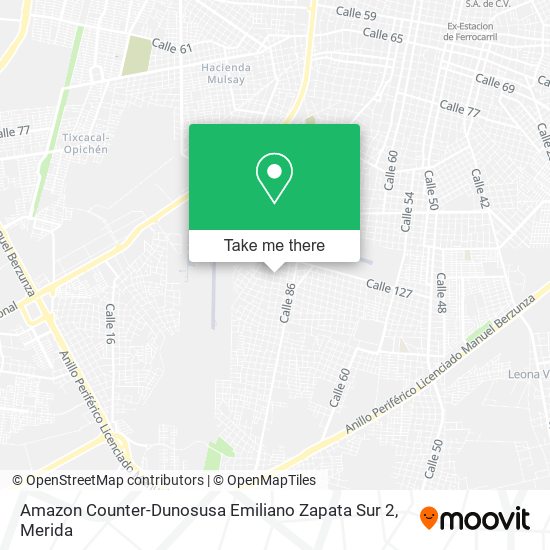 Amazon Counter-Dunosusa Emiliano Zapata Sur 2 map