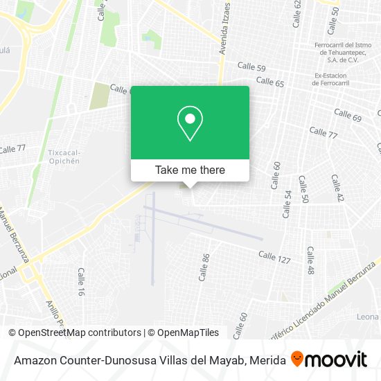 Amazon Counter-Dunosusa Villas del Mayab map