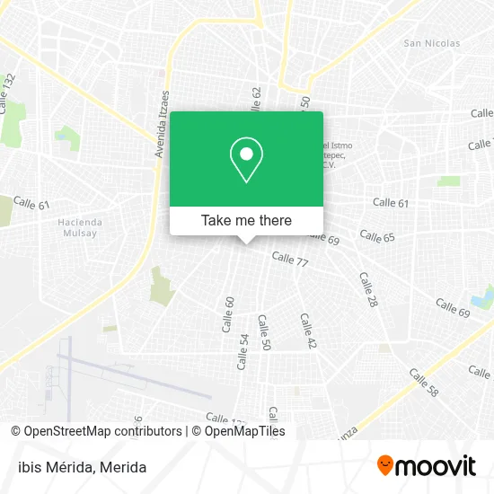 ibis Mérida map