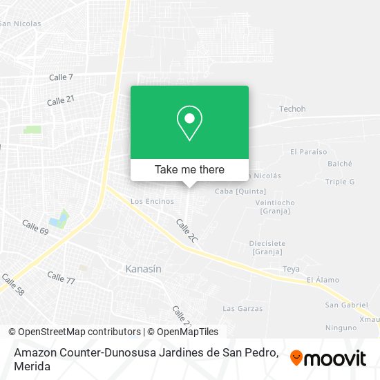 Mapa de Amazon Counter-Dunosusa Jardines de San Pedro
