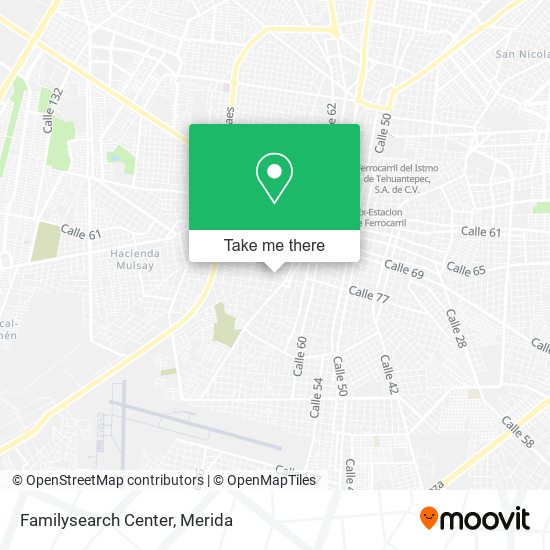 Mapa de Familysearch Center