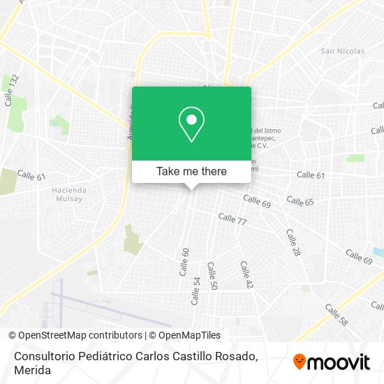 Consultorio Pediátrico Carlos Castillo Rosado map