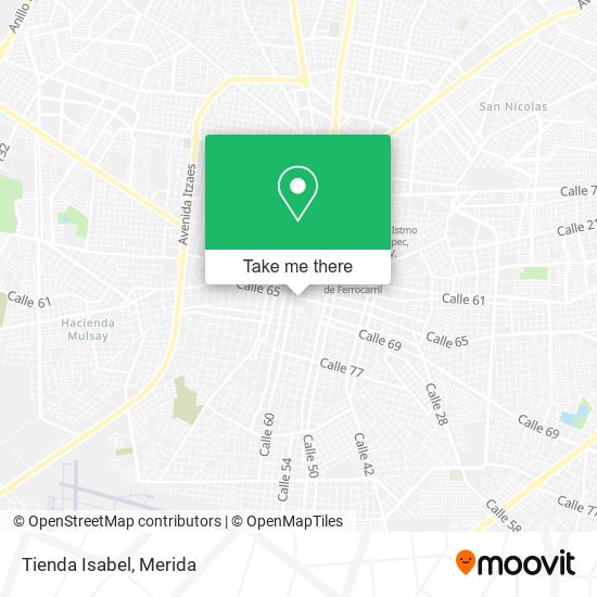 Mapa de Tienda Isabel