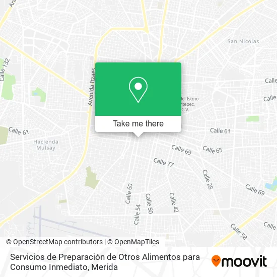 Servicios de Preparación de Otros Alimentos para Consumo Inmediato map