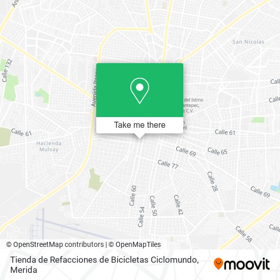 Tienda de Refacciones de Bicicletas Ciclomundo map