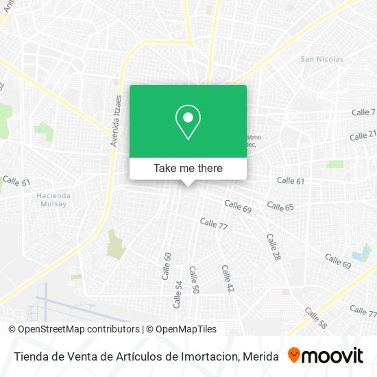 Tienda de Venta de Artículos de Imortacion map
