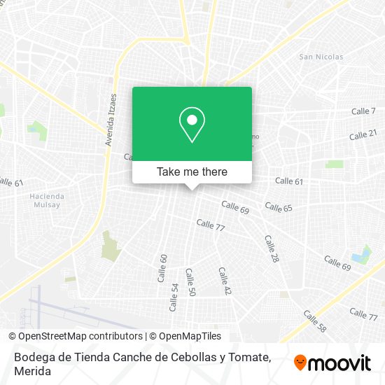 Bodega de Tienda Canche de Cebollas y Tomate map