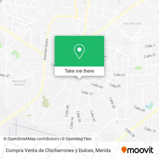 Mapa de Compra Venta de Chicharrones y Dulces