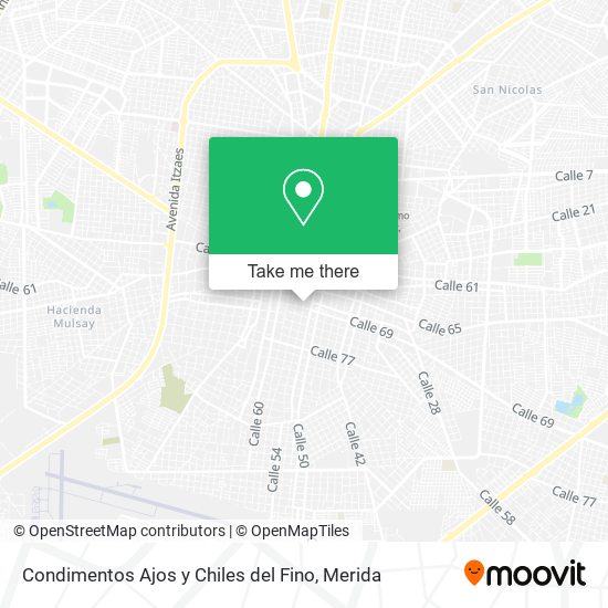 Condimentos Ajos y Chiles del Fino map