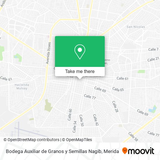 Bodega Auxiliar de Granos y Semillas Nagib map