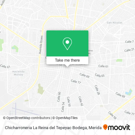 Mapa de Chicharroneria La Reina del Tepeyac Bodega