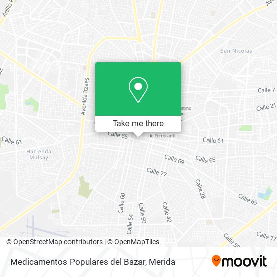 Medicamentos Populares del Bazar map