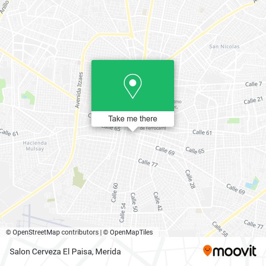 Salon Cerveza El Paisa map