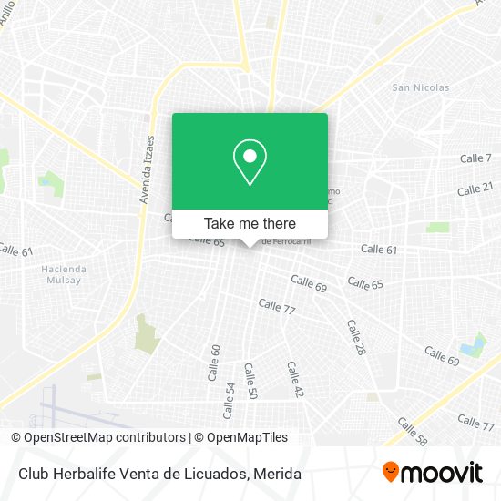 Club Herbalife Venta de Licuados map