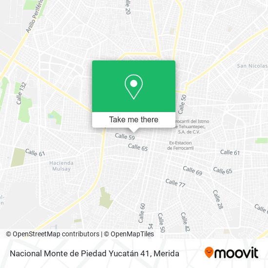 Nacional Monte de Piedad Yucatán 41 map
