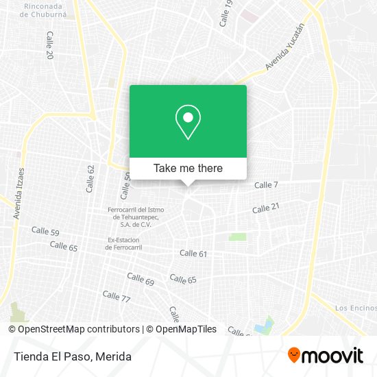 Mapa de Tienda El Paso