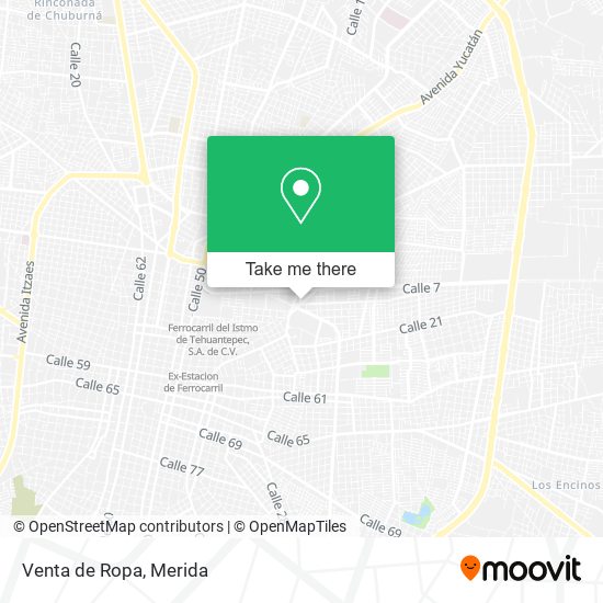 Mapa de Venta de Ropa
